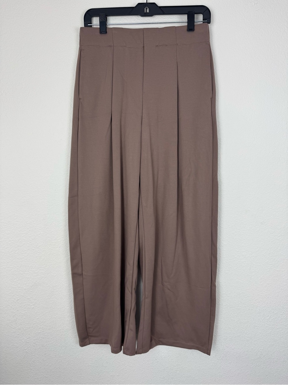 Halara Brown Pull On Straight Leg Trousers Dressy Office Professional